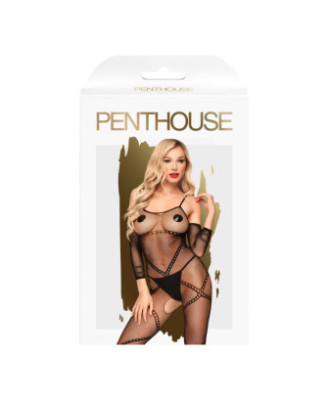 Bodystocking ouvert à l'entrejambe Noir Under arrest 